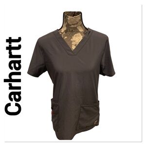CARHARTT Force Modern Fit Gray Scrub Top size medium